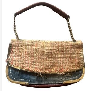 Dolce & Gabbana Tweed and Denim Women's Bag